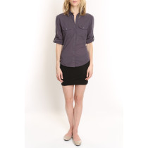 Charcoal Sheri Collar Shirt